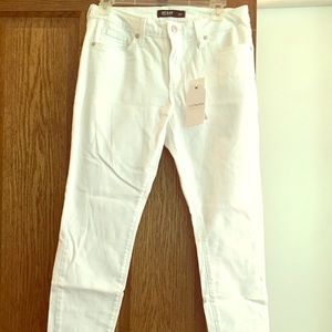 Just Black Bright White Skinny Jean Size 28P